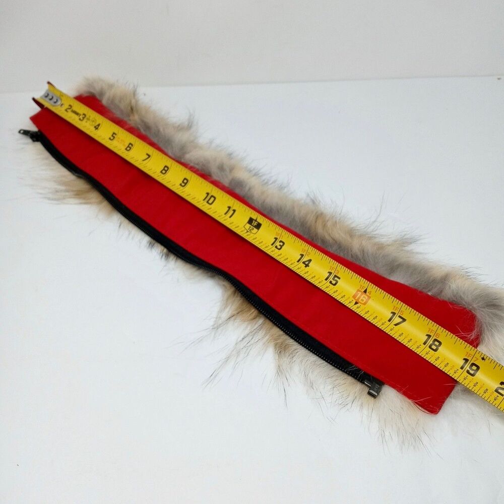 Canada Goose Fur Replacement Collar Trim for Red Jacket or Coat (19" Long) - Picture 6 of 8